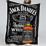 Marke Jack Daniels Nr. 7 Decke – Fleecedecke