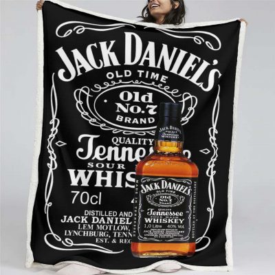 Marke Jack Daniels Nr. 7 Decke - Fleecedecke