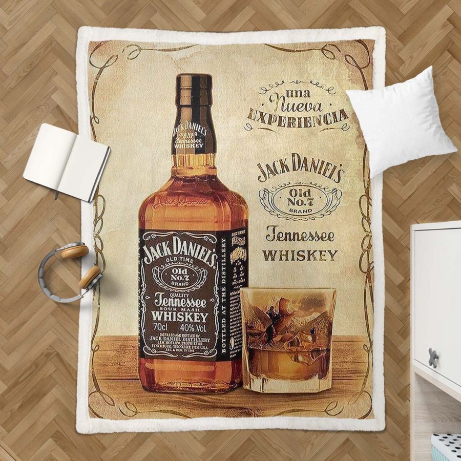 Jack Daniels Nr. 7 alt Decke - Fleecedecke – Bild 3