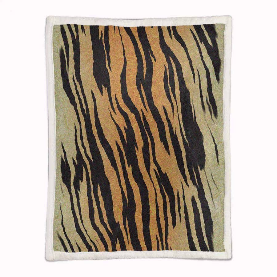 Tiger-Muster Decke - Fleecedecke – Bild 2