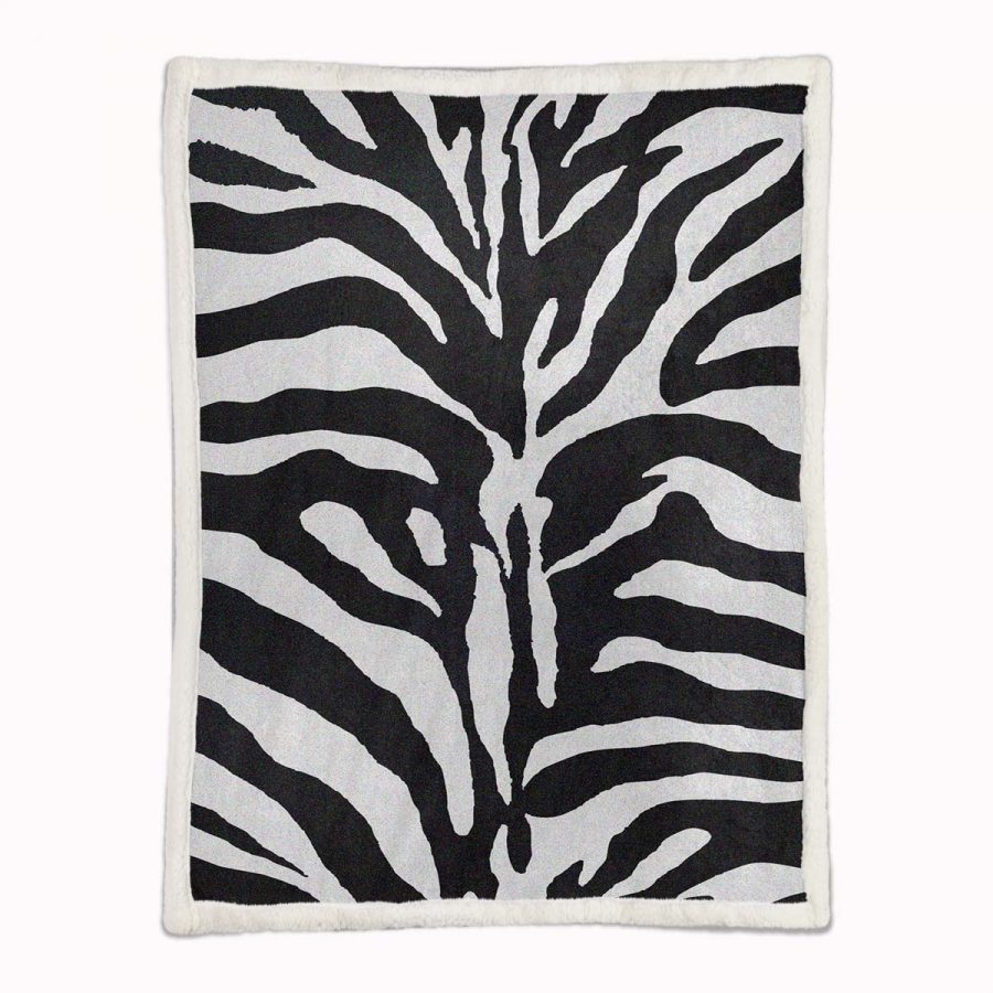 zebra muster design textur Decke - Fleecedecke – Bild 2