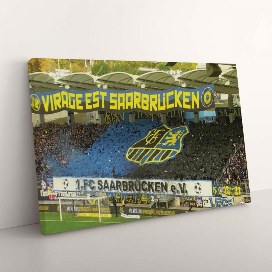 1. FC Saarbrücken Spielfeld Ludwigspark Stadion 4 Leinwandbilder – Bild 3