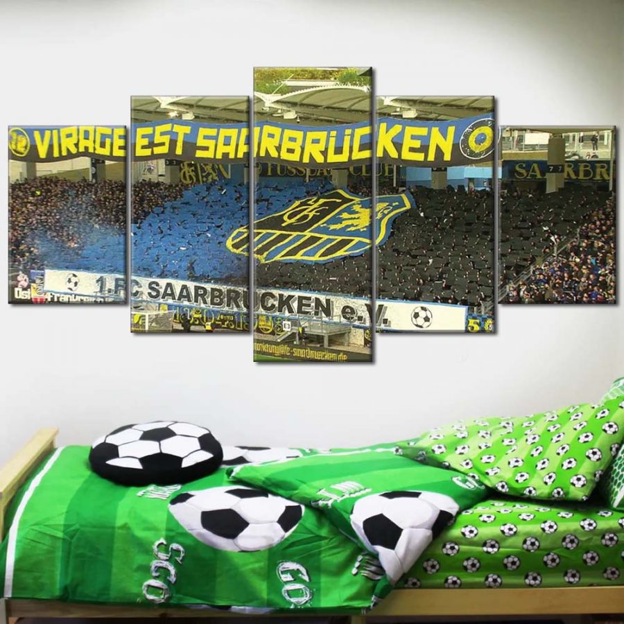 1. FC Saarbrücken Spielfeld Ludwigspark Stadion 4 Leinwandbilder – Bild 2