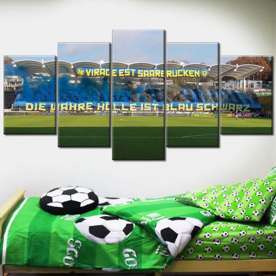 1. FC Saarbrücken Spielfeld Ludwigspark Stadion 5 Leinwandbilder – Bild 2