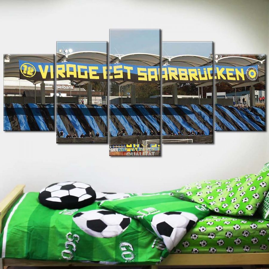 1. FC Saarbrücken Spielfeld Ludwigspark Stadion 6 Leinwandbilder – Bild 2