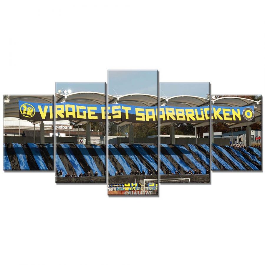 1. FC Saarbrücken Spielfeld Ludwigspark Stadion 6 Leinwandbilder