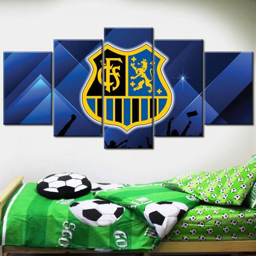 1. FC Saarbrücken Spielfeld Glücklicher Fan Leinwandbilder – Bild 2