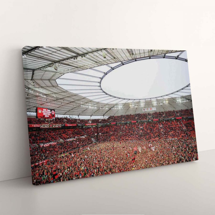 Bayer 04 Leverkusen BayArena Spielfeld B04 Leinwandbilder – Bild 3
