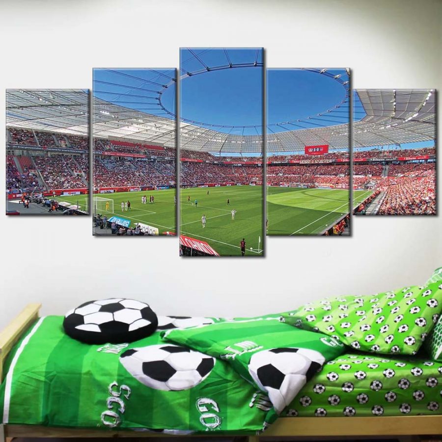 Bayer 04 Leverkusen BayArena Spielfeld 3 B04 Leinwandbilder – Bild 2