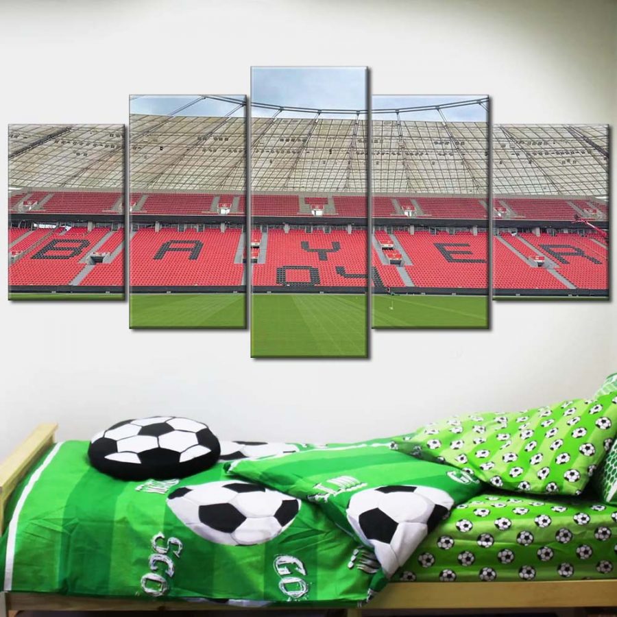 Bayer 04 Leverkusen BayArena Spielfeld 4 B04 Leinwandbilder – Bild 2