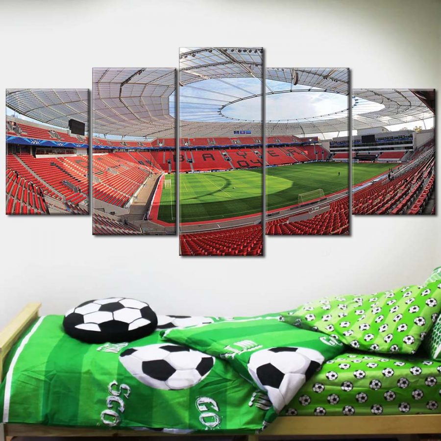 Bayer 04 Leverkusen BayArena Spielfeld 5 B04 Leinwandbilder – Bild 2