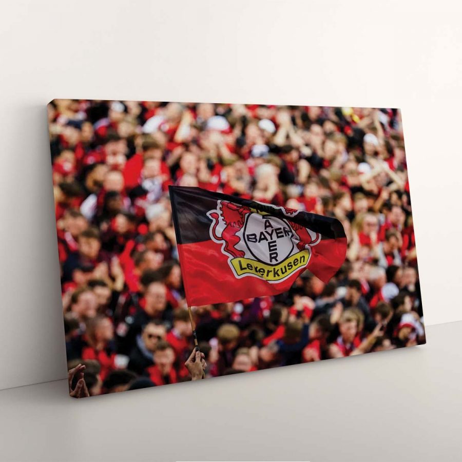 Bayer 04 Leverkusen BayArena Spielfeld und Fans B04 Leinwandbilder – Bild 3