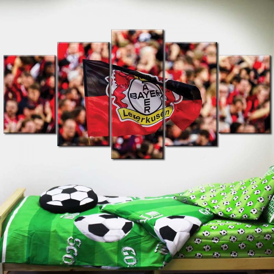 Bayer 04 Leverkusen BayArena Spielfeld und Fans B04 Leinwandbilder – Bild 2