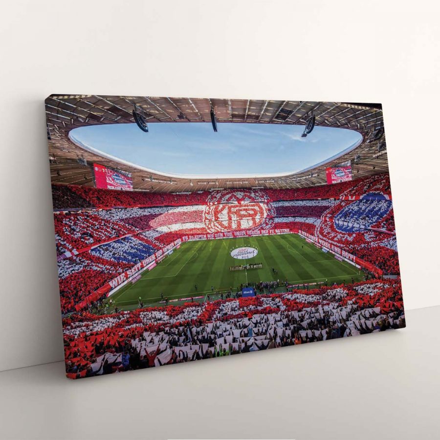 FC Bayern München Allianz Arena Spielfeld Mia san mia FCB Leinwandbilder – Bild 3