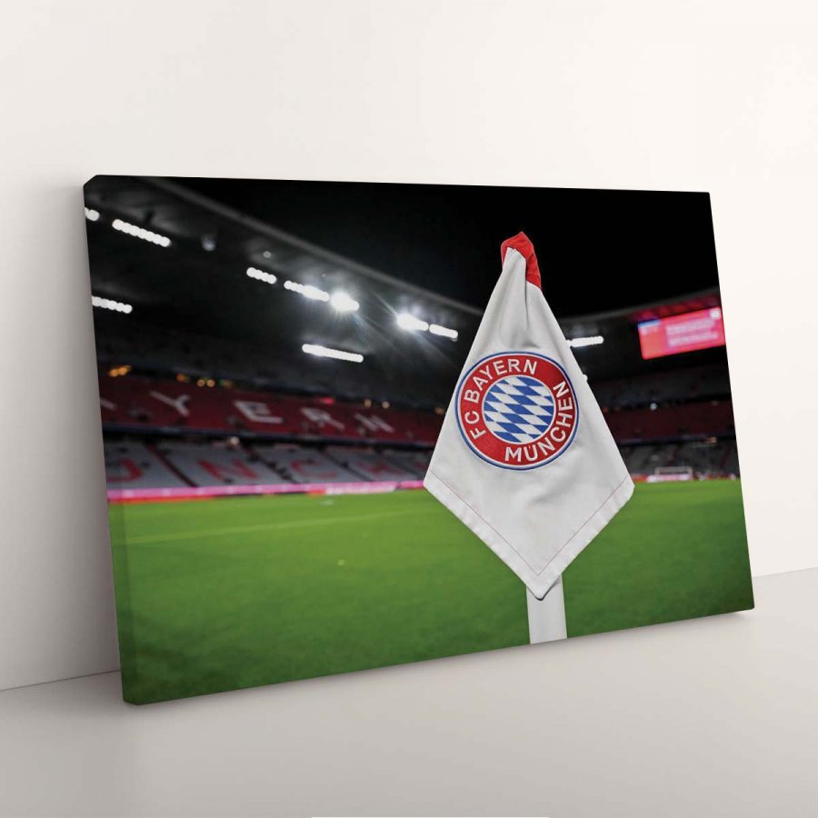 FC Bayern München Allianz Arena Spielfeld Mia san mia 10 FCB Leinwandbilder – Bild 3