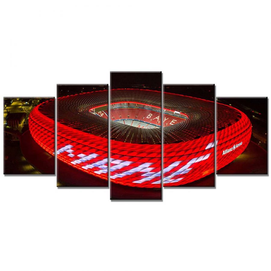 FC Bayern München Allianz Arena Spielfeld Mia san mia 16 FCB Leinwandbilder
