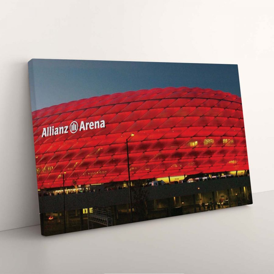 FC Bayern München Allianz Arena Spielfeld Mia san mia 17 FCB Leinwandbilder – Bild 3