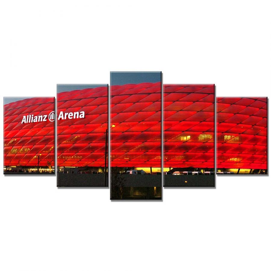 FC Bayern München Allianz Arena Spielfeld Mia san mia 17 FCB Leinwandbilder