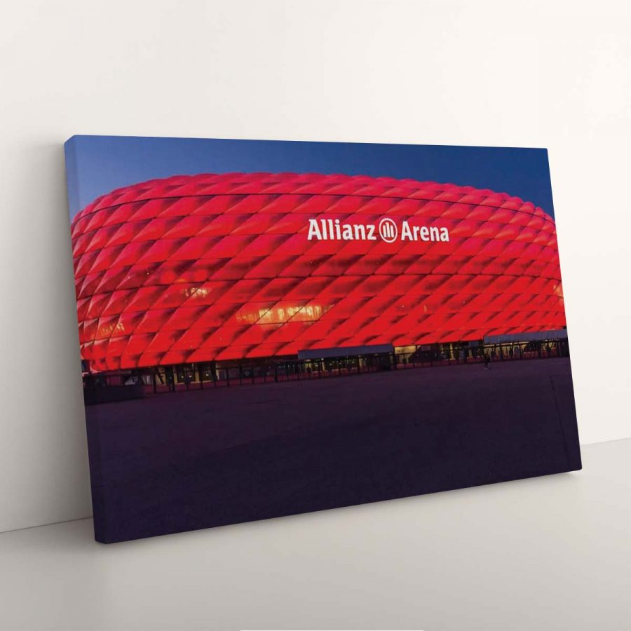FC Bayern München Allianz Arena Spielfeld Mia san mia 18 FCB Leinwandbilder – Bild 3