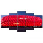 FC Bayern München Allianz Arena Spielfeld Mia san mia 18 FCB Leinwandbilder