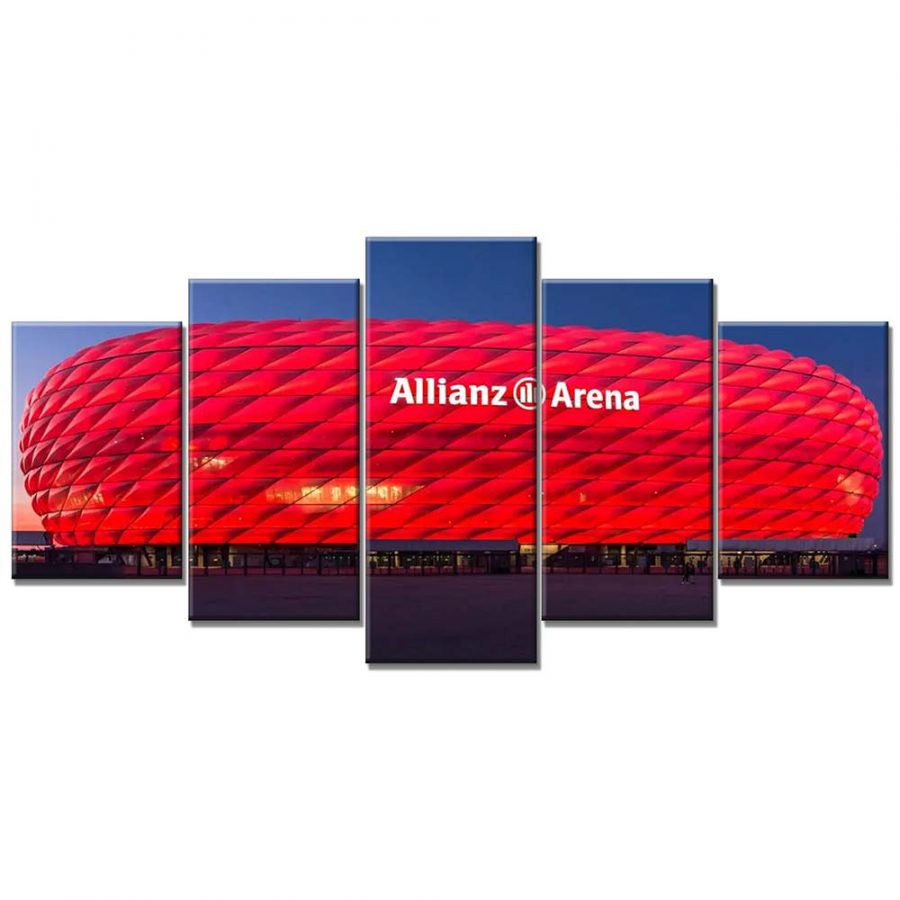 FC Bayern München Allianz Arena Spielfeld Mia san mia 18 FCB Leinwandbilder