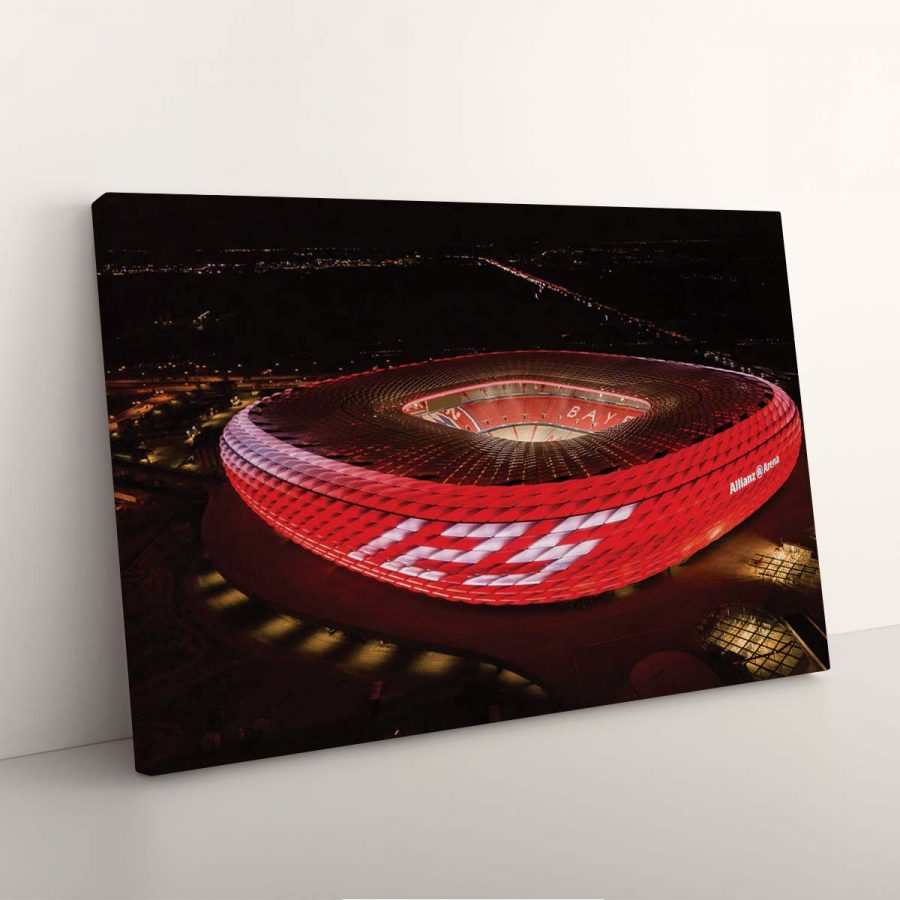 FC Bayern München Allianz Arena Spielfeld Mia san mia 20 FCB Leinwandbilder – Bild 3