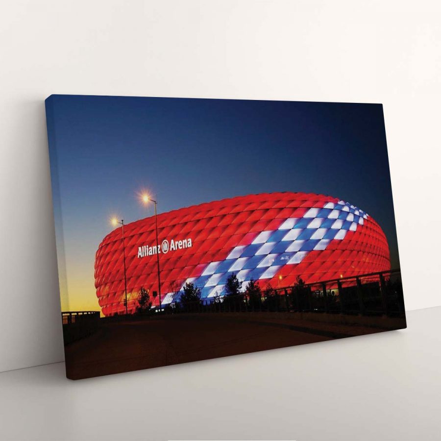 FC Bayern München Allianz Arena Spielfeld Mia san mia 21 FCB Leinwandbilder – Bild 3