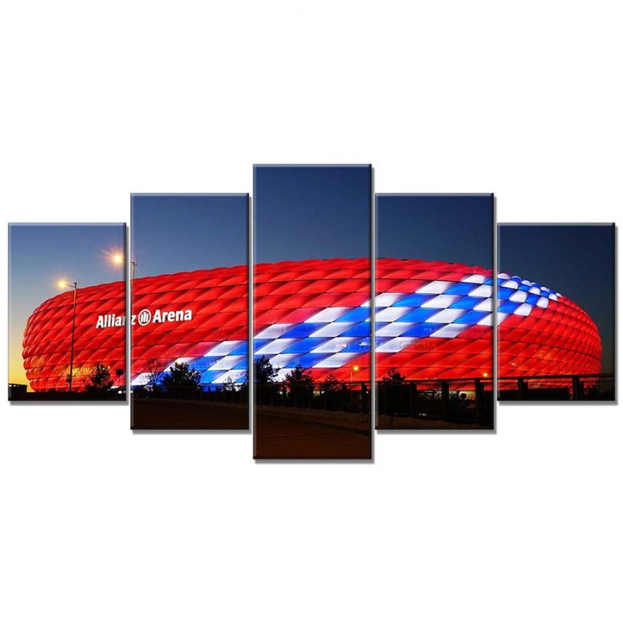 FC Bayern München Allianz Arena Spielfeld Mia san mia 21 FCB Leinwandbilder