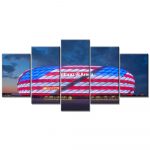 FC Bayern München Allianz Arena Spielfeld Mia san mia 22 FCB Leinwandbilder