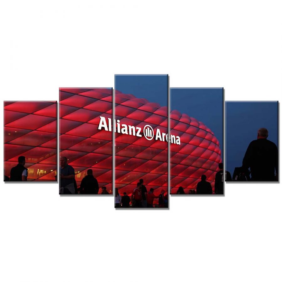 FC Bayern München Allianz Arena Spielfeld Mia san mia 23 FCB Leinwandbilder