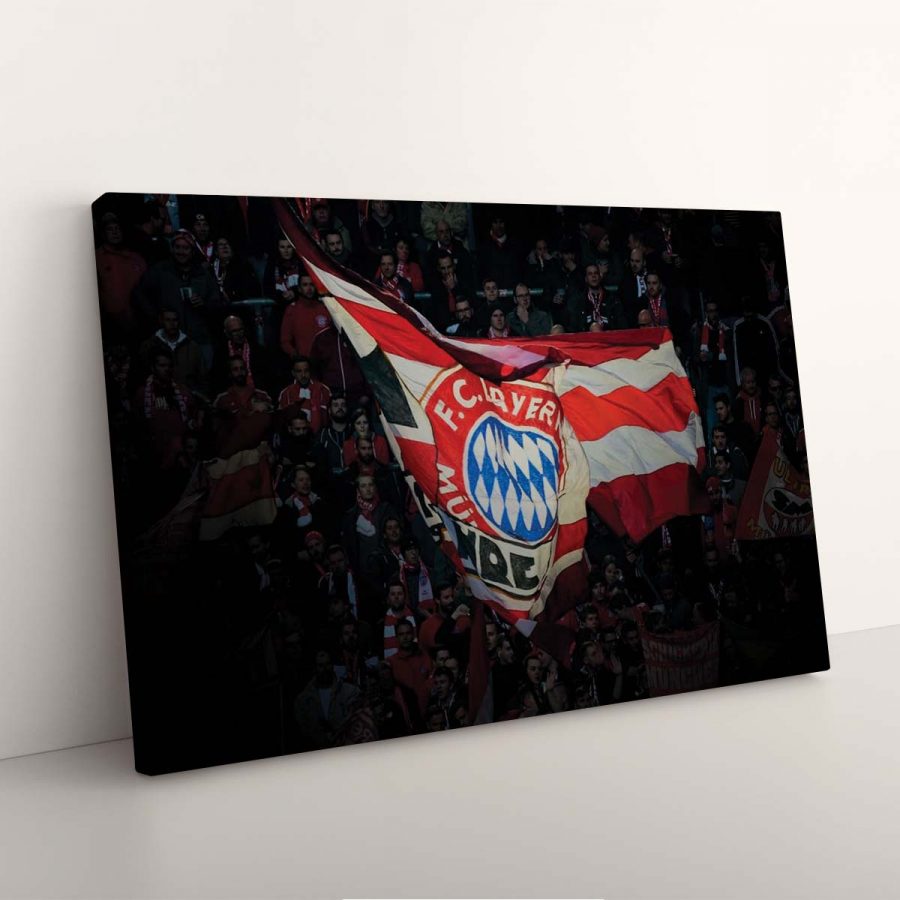 FC Bayern München Allianz Arena Spielfeld Mia san mia 8 FCB Leinwandbilder – Bild 3