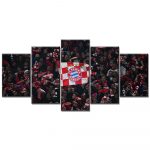 FC Bayern München Allianz Arena Spielfeld Mia san mia 9 FCB Leinwandbilder