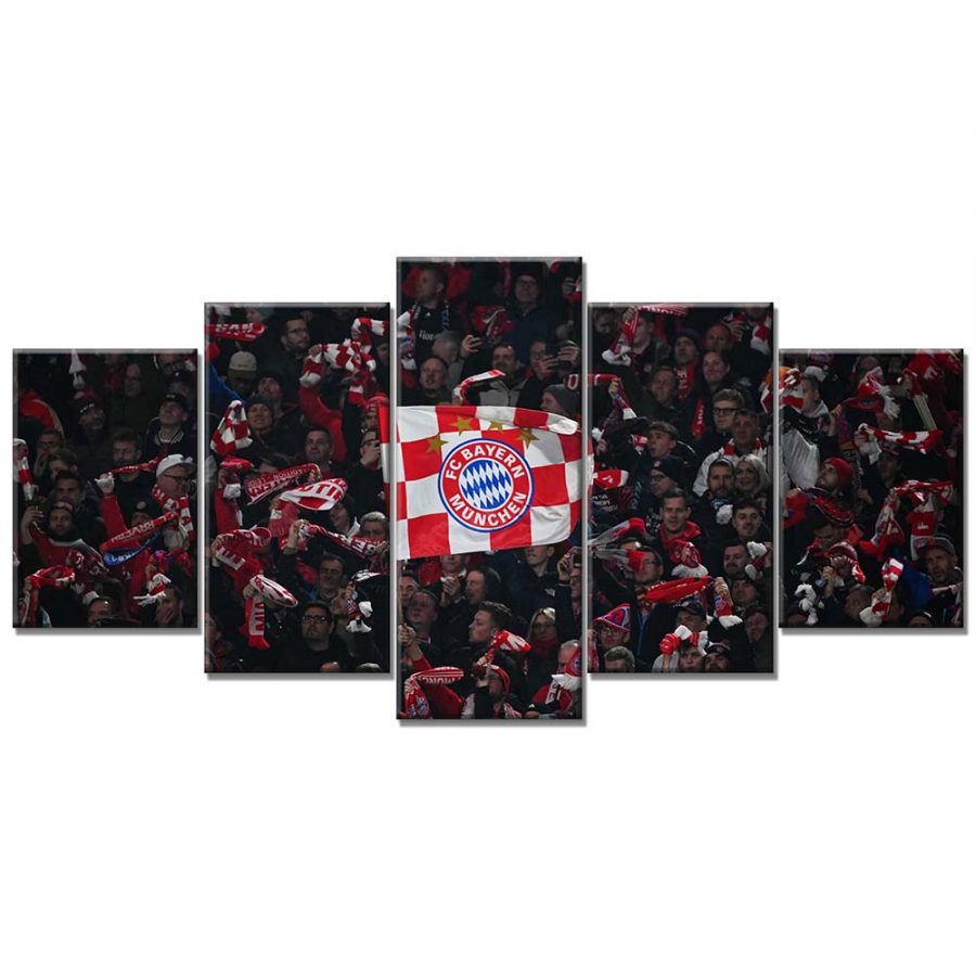 FC Bayern München Allianz Arena Spielfeld Mia san mia 9 FCB Leinwandbilder
