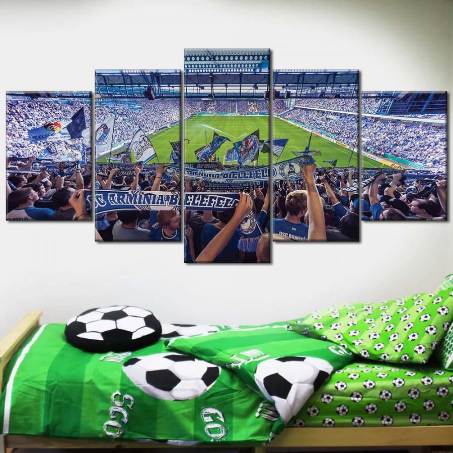 DSC Arminia Bielefeld FC Blau-Schwarz-Weiß 02 DSC Leinwandbilder – Bild 2