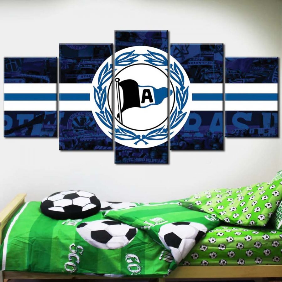 Eintracht Braunschweig Blaue Ziegelwand EBS Leinwandbilder – Bild 2