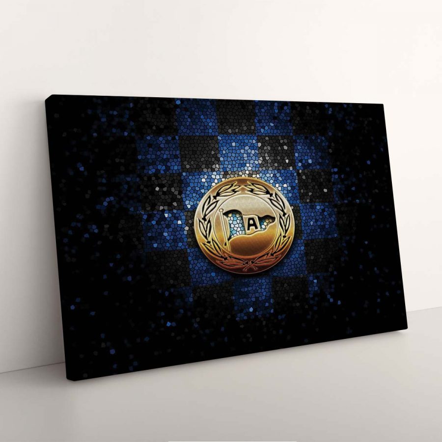 DSC Arminia Bielefeld Blaue Ziegelwand DSC Leinwandbilder – Bild 3