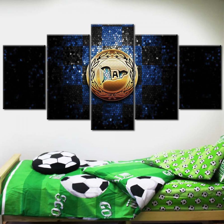 DSC Arminia Bielefeld Blaue Ziegelwand DSC Leinwandbilder – Bild 2