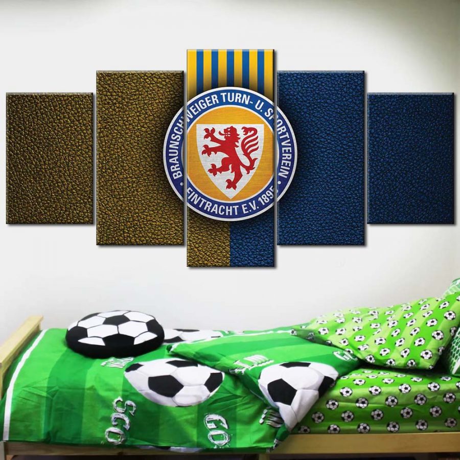 Eintracht Braunschweig Blau-Gelb 3 EBS Leinwandbilder – Bild 2