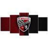 FC Ingolstadt Schanzer 04 Schwarz-Rotes Leder FCI Leinwandbilder