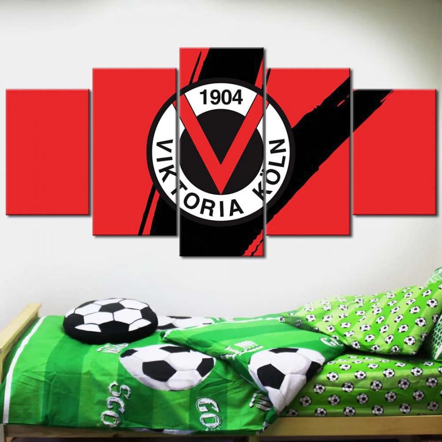 FC Viktoria Köln Roter Hintergrund 01 Leinwandbilder – Bild 2