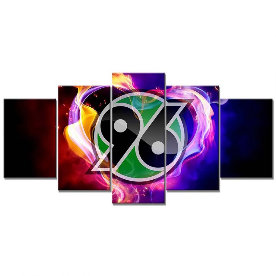 Hannover 96 Feuer-Stil Leinwandbilder