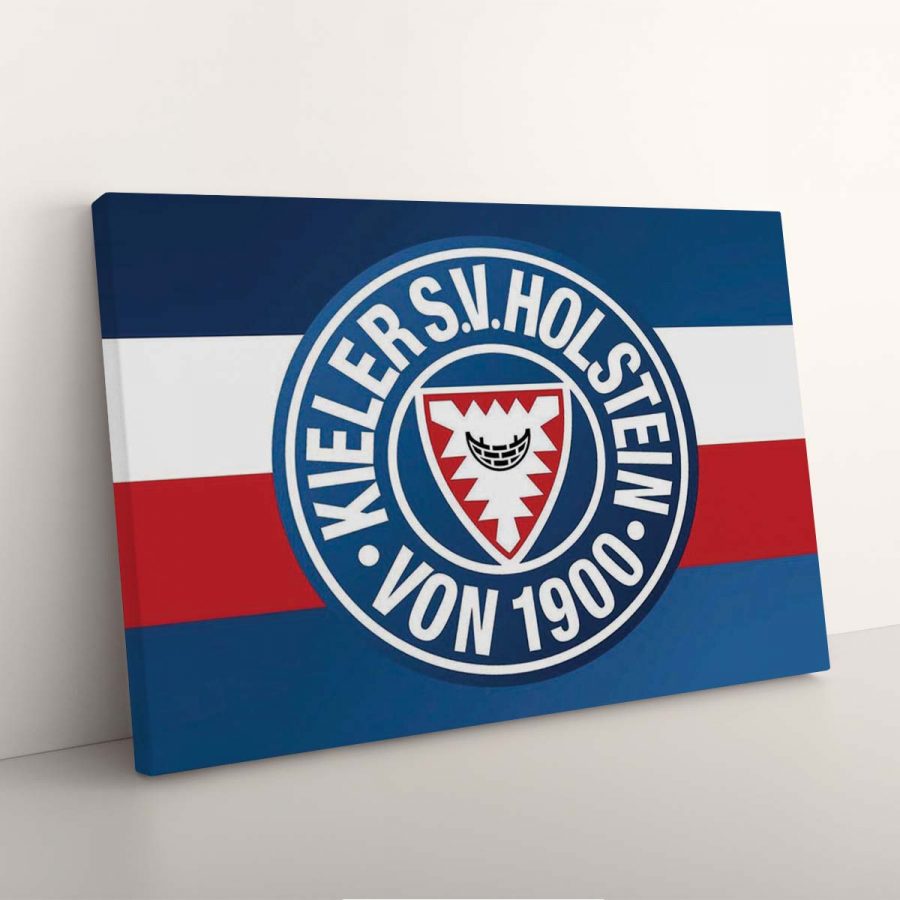 Holstein Kiel FC Kieler SV Holstein 1900 Blauer Hintergrund 07 Leinwandbilder – Bild 3