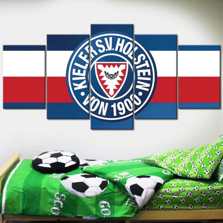 Holstein Kiel FC Kieler SV Holstein 1900 Blauer Hintergrund 07 Leinwandbilder – Bild 2