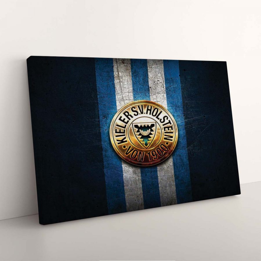 Holstein Kiel FC Kieler SV Holstein 1900 Blaues Metall Leinwandbilder – Bild 3