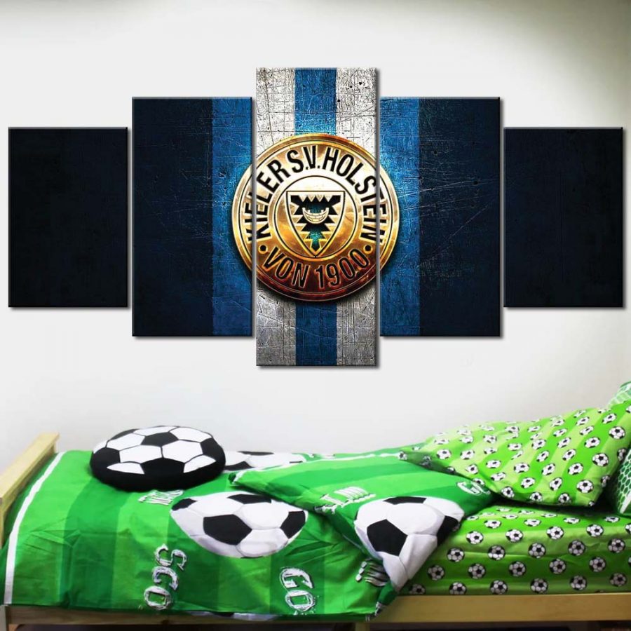 Holstein Kiel FC Kieler SV Holstein 1900 Blaues Metall Leinwandbilder – Bild 2