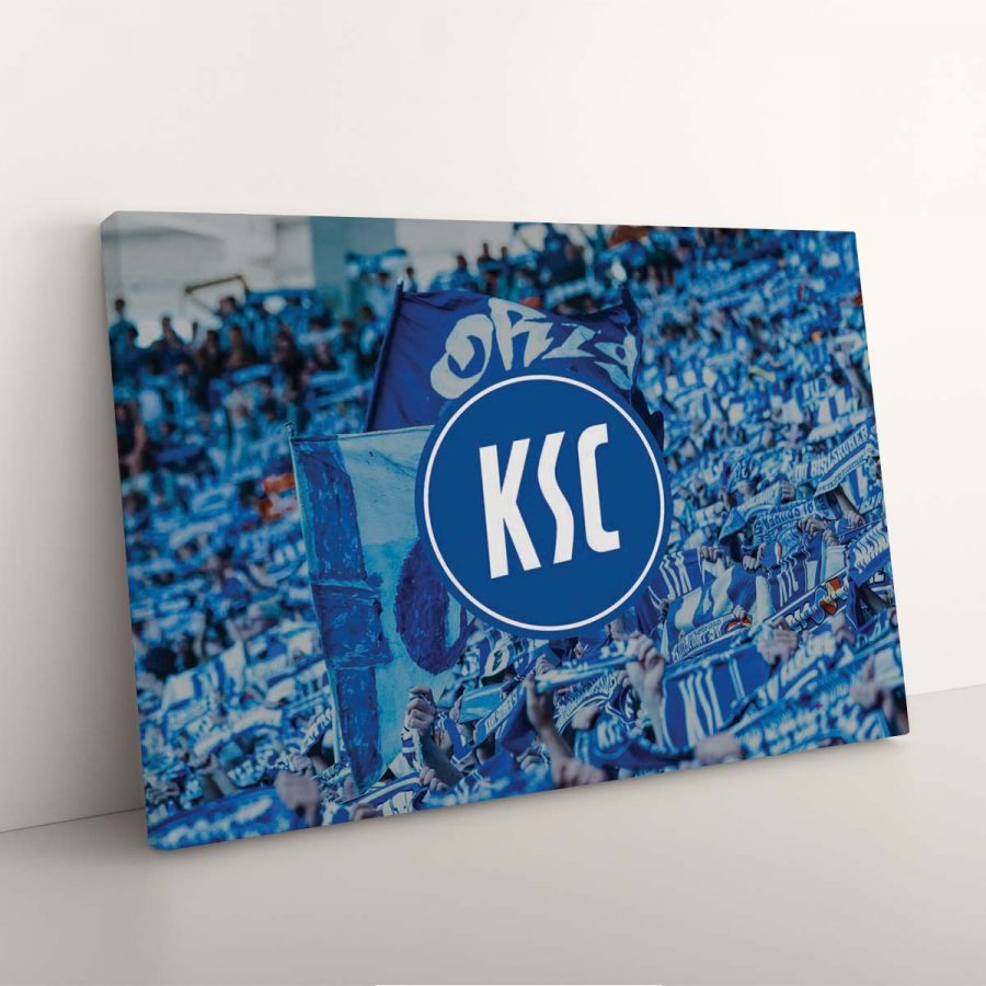 Karlsruher SC Spielfeld Blau KSC Leinwandbilder – Bild 3