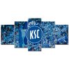 Karlsruher SC Spielfeld Blau KSC Leinwandbilder