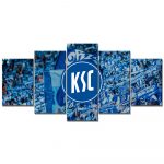 Karlsruher SC Spielfeld Blau KSC Leinwandbilder