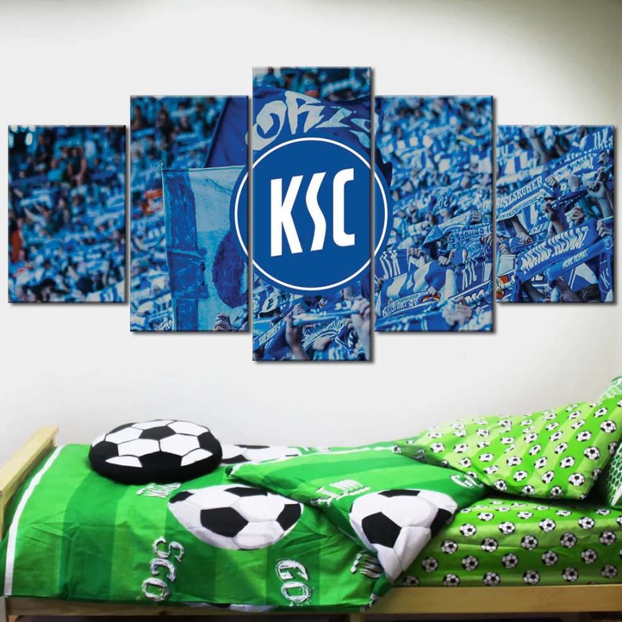 Karlsruher SC Spielfeld Blau KSC Leinwandbilder – Bild 2