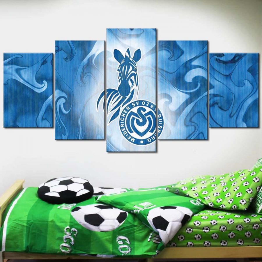 MSV Duisburg Blauer Hintergrund Leinwandbilder – Bild 2